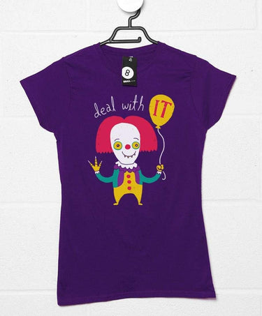 Deal With IT DinoMike Womens Style T-Shirt 8Ball